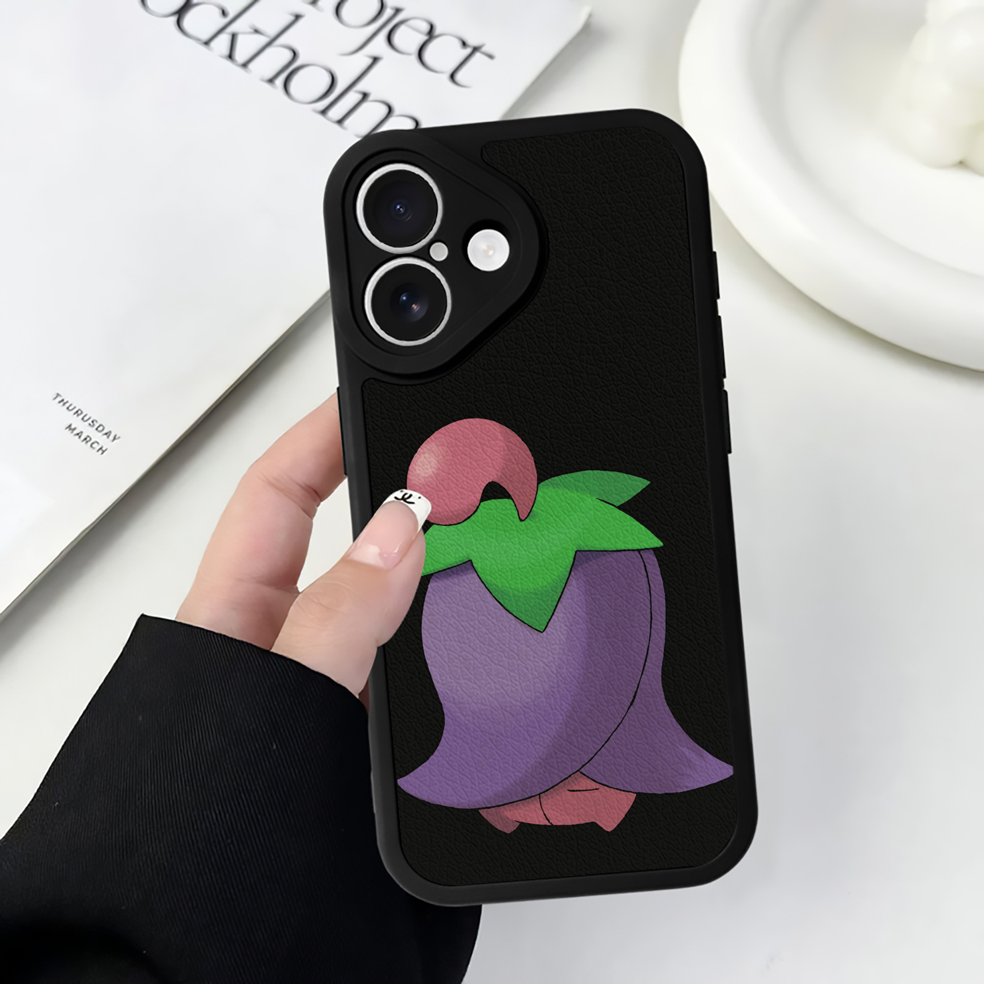 （画像用） ポケットモンスター Pokémon 【iPhone 16シリーズ対応】シリコンスマホケース（レザー調） 材質：シリコン
